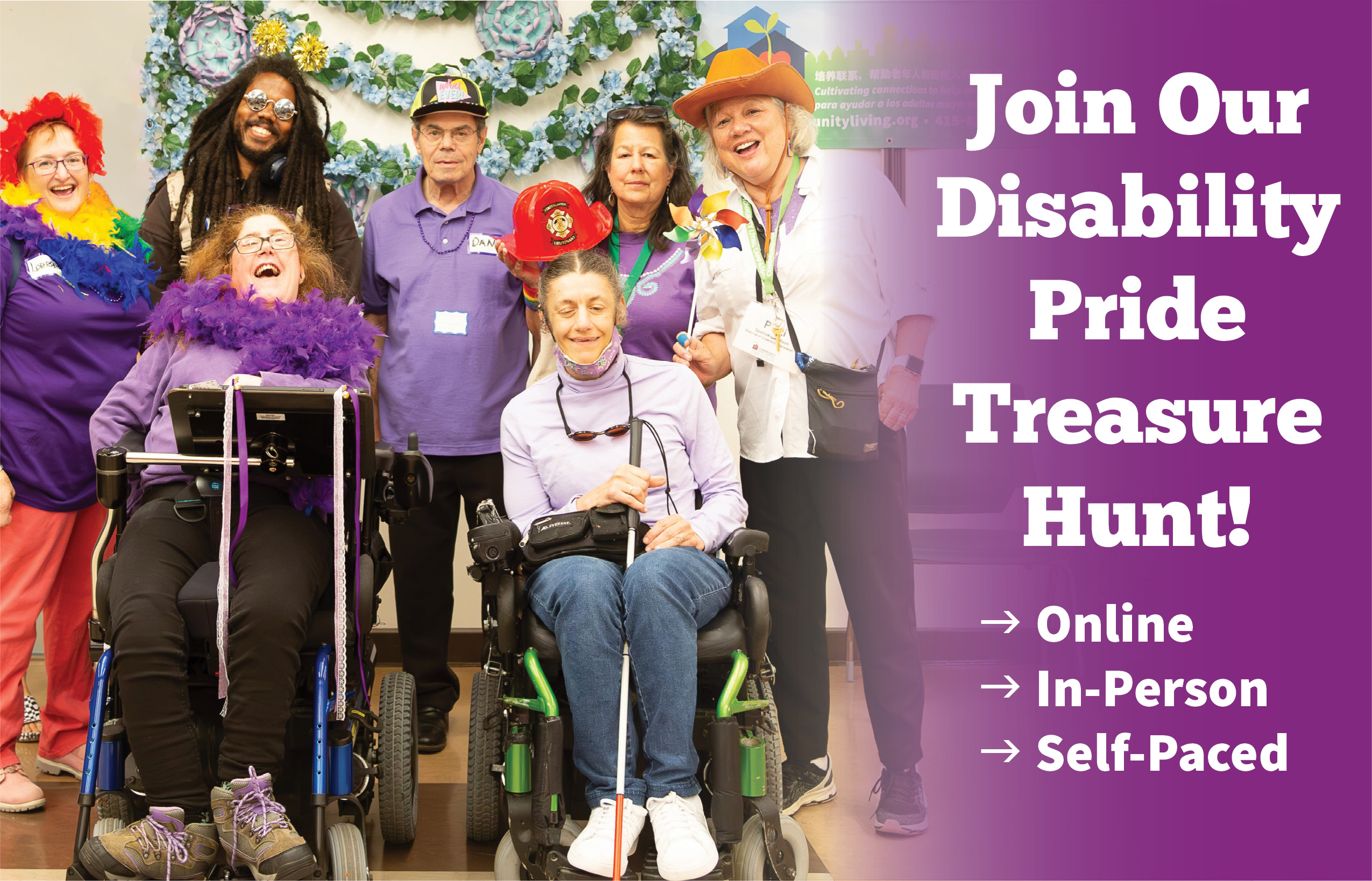 Join Our Disability Pride Treasure Hunt! Go to Online, In-Person, and Self-Paced Options